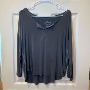 Gray Soft and Sexy American Eagle Tee